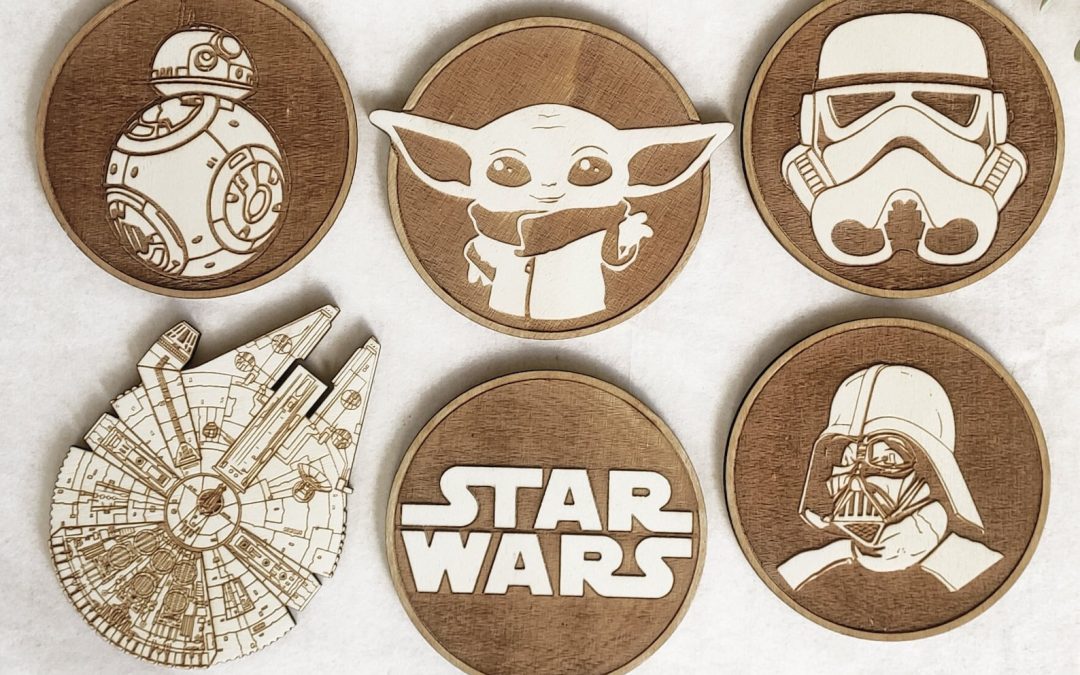 New Star Wars Wooden Coasters 6-Pack Set available now!