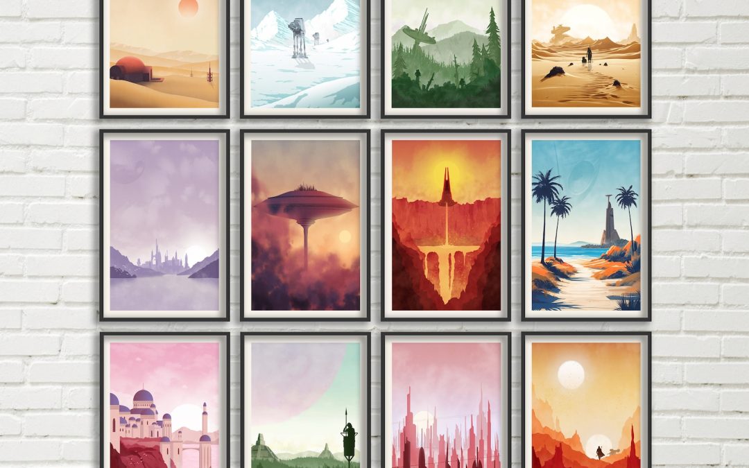 New Star Wars Travel Planet Poster Bundle Set available now!