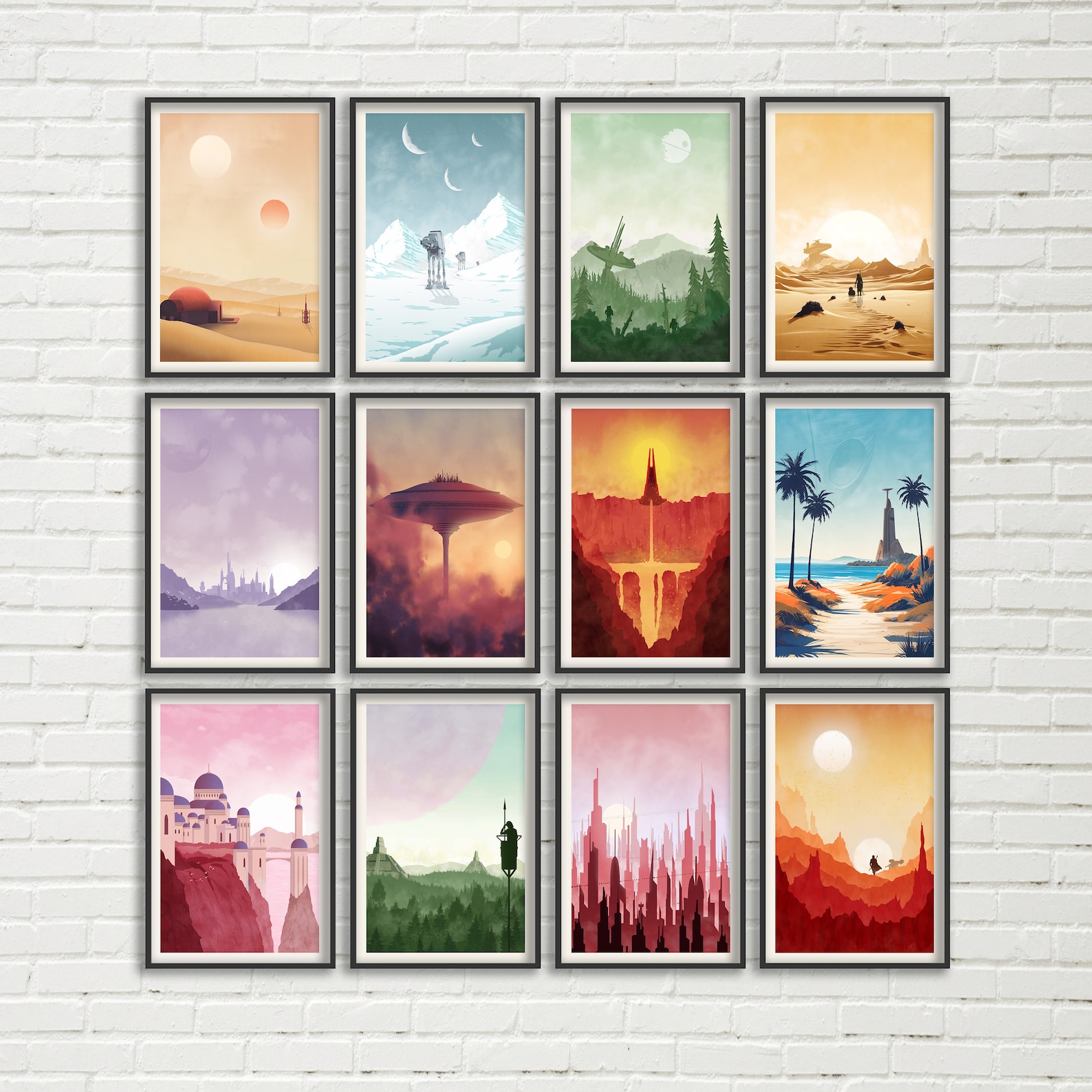 SW Travel Planet Poster Bundle Set 1