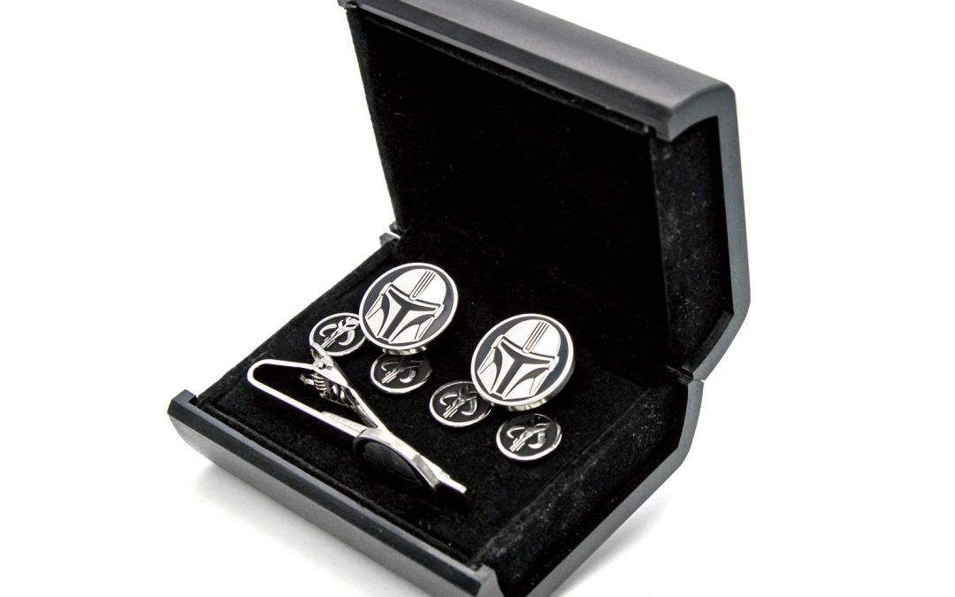 New The Mandalorian Cufflinks and Tie Clips Wedding Set available now!