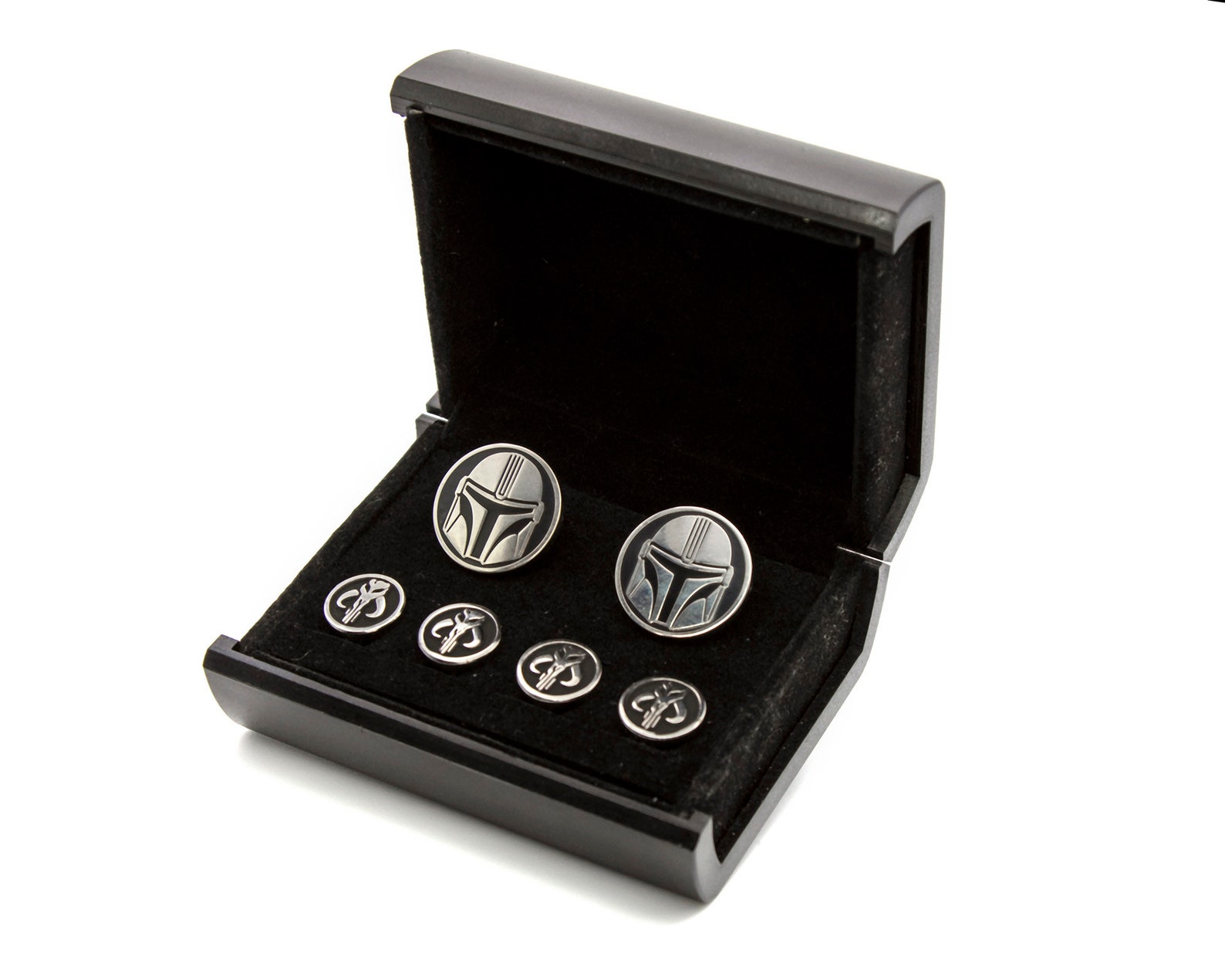 TM Cufflinks and Tie Clips Wedding Set 3