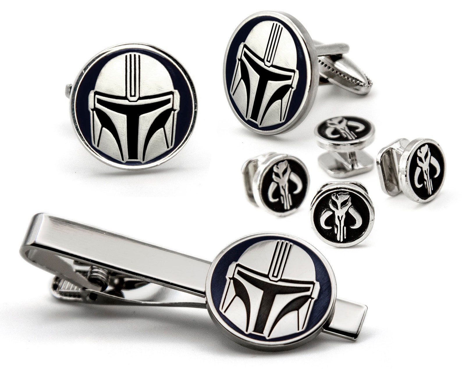 TM Cufflinks and Tie Clips Wedding Set 4