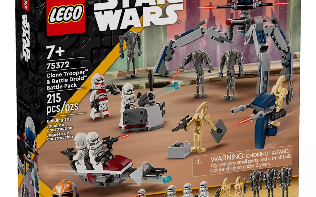 New Star Wars The Clone Wars Clone Trooper & Battle Droid Battle Pack available now!