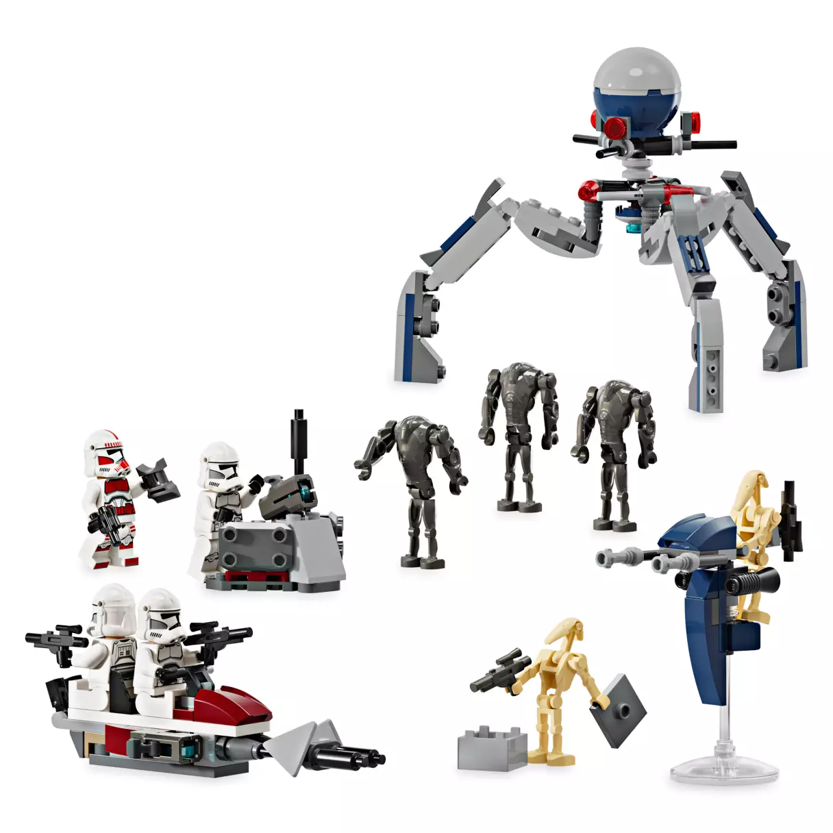 SWTCW Clone Trooper & Battle Droid Battle Pack 3
