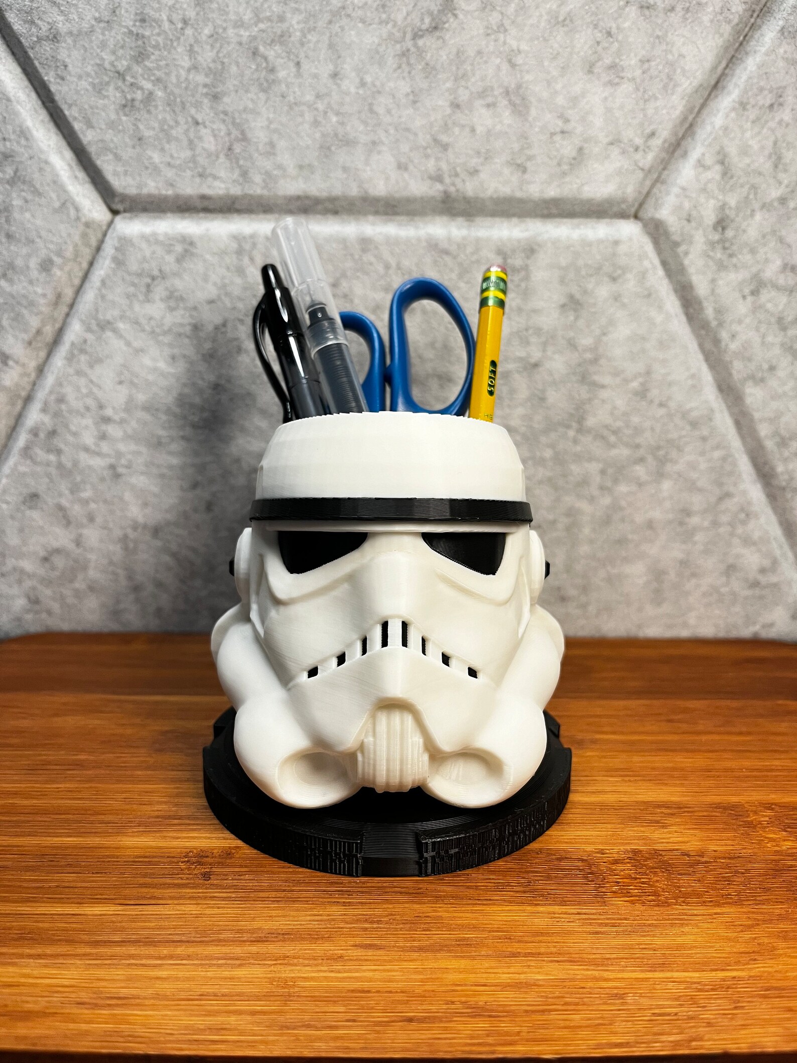 SW Stormtrooper Planter and Pencil Holder Desk Accessory 5