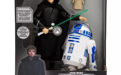 New The Mandalorian Luke Skywalker R2-D2 and Grogu Talking Figure Set available now!