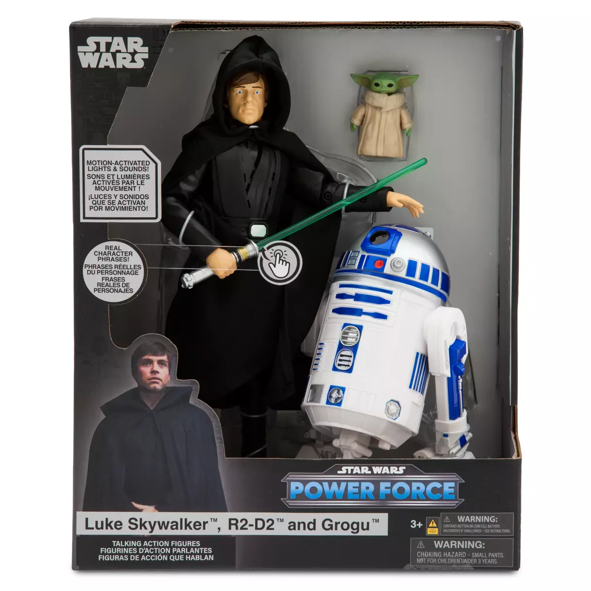 TM Luke Skywalker, R2-D2, and The Child (Grogu) Talking Figure Set 1