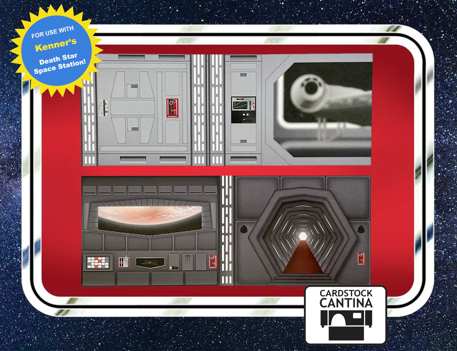 SW Custom Death Star Space Station Play Set Panels 1
