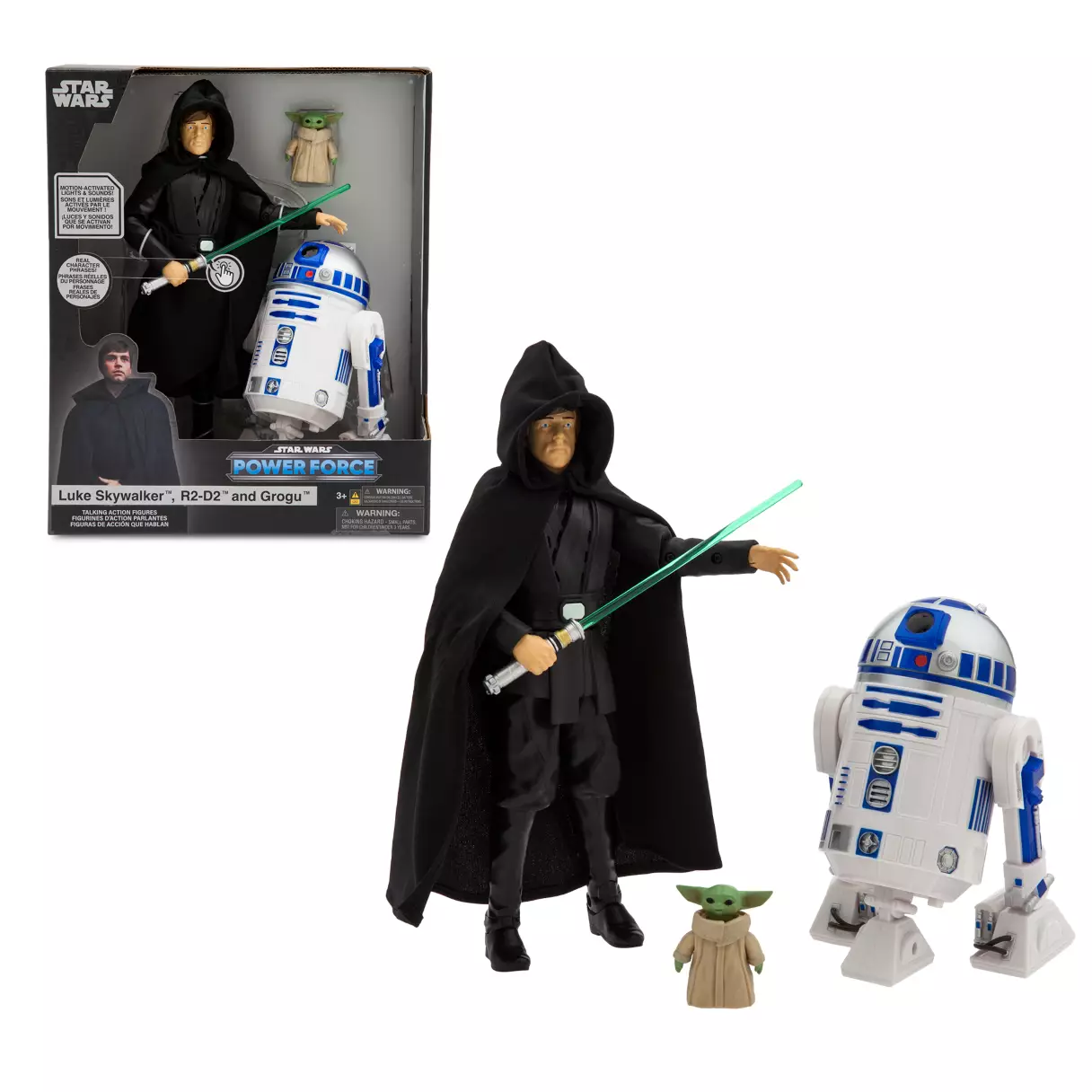 TM Luke Skywalker, R2-D2, and The Child (Grogu) Talking Figure Set 2
