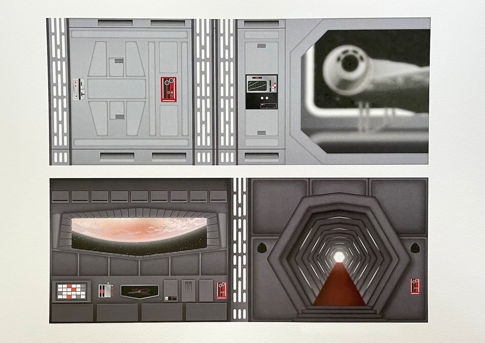 SW Custom Death Star Space Station Play Set Panels 2