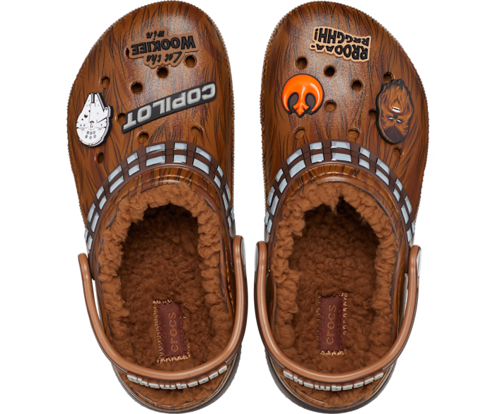 New Star Wars Wookie Kids Crocs Classic Lined Clogs available now!