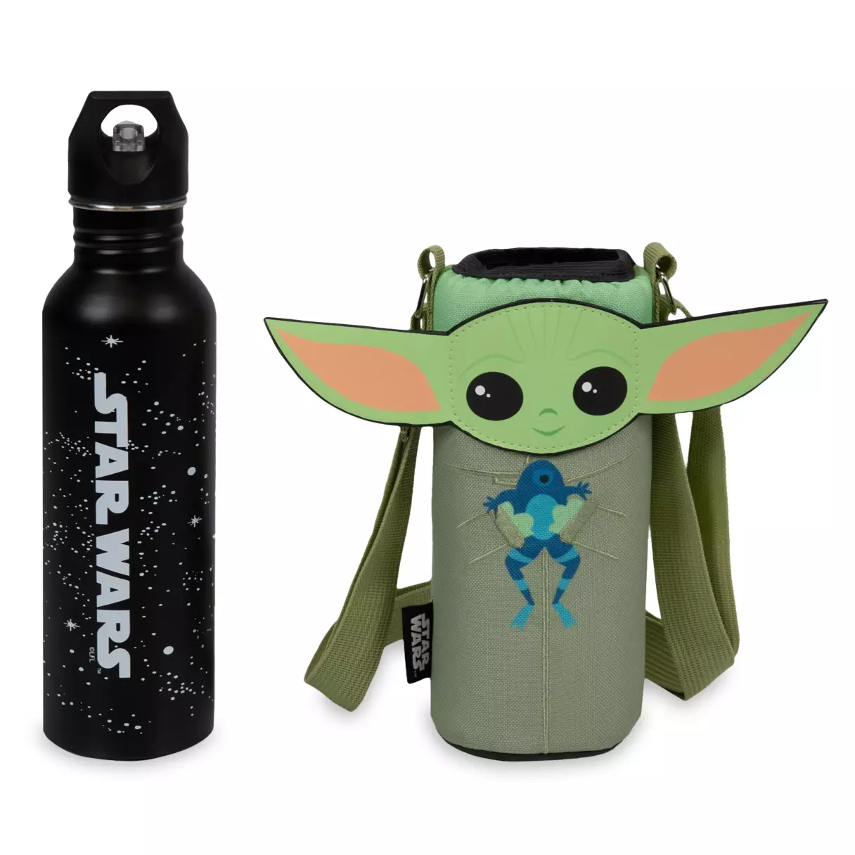 TM The Child (Grogu) Stainless Steel Water Bottle and Cooler Tote Set 2