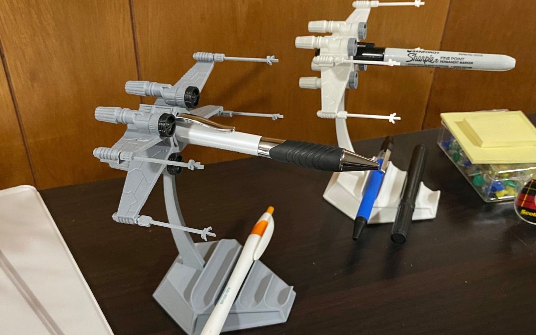New Star Wars X-Wing Fighter Inspired Pen Holder Desk Accessory available now!
