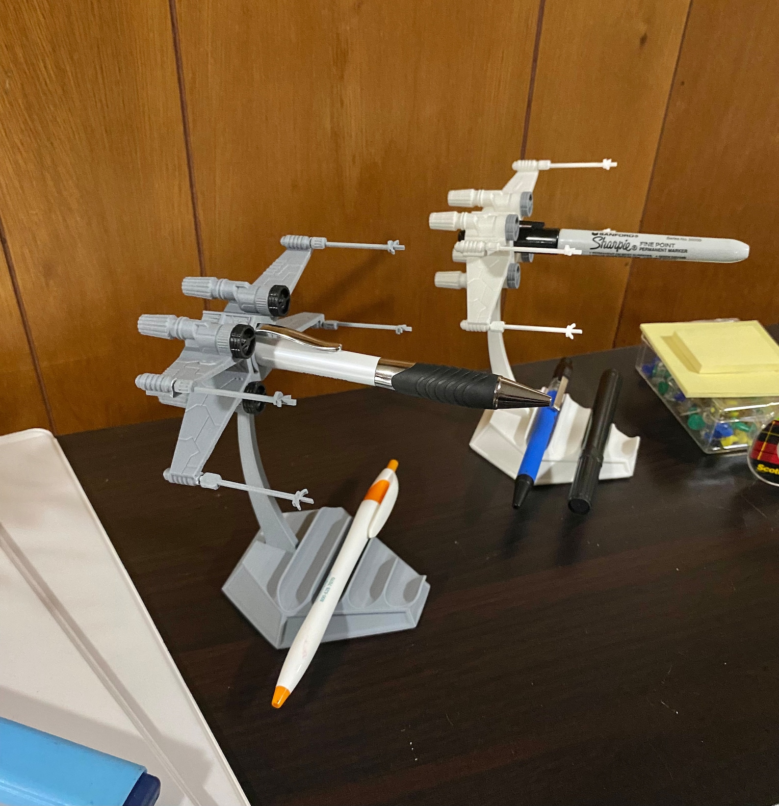 SW X-Wing Fighter Inspired Pen Holder Desk Accessory 1