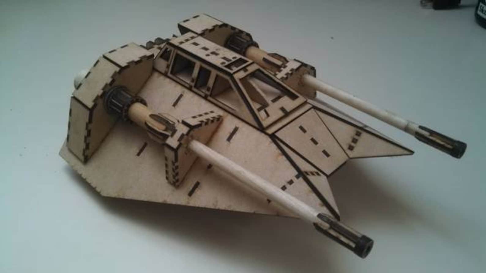SW Laser Cut Starship Wooden Model 3D Kit 6-Pack Set 4