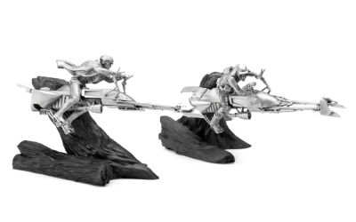 New Return of the Jedi Luke Skywalker and Scout Trooper Speeder Bike Figurine Set available now!