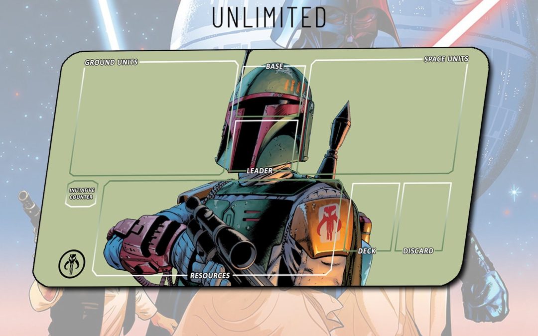 New Star Wars Boba Fett TCG Unlimited Play-mat available now!