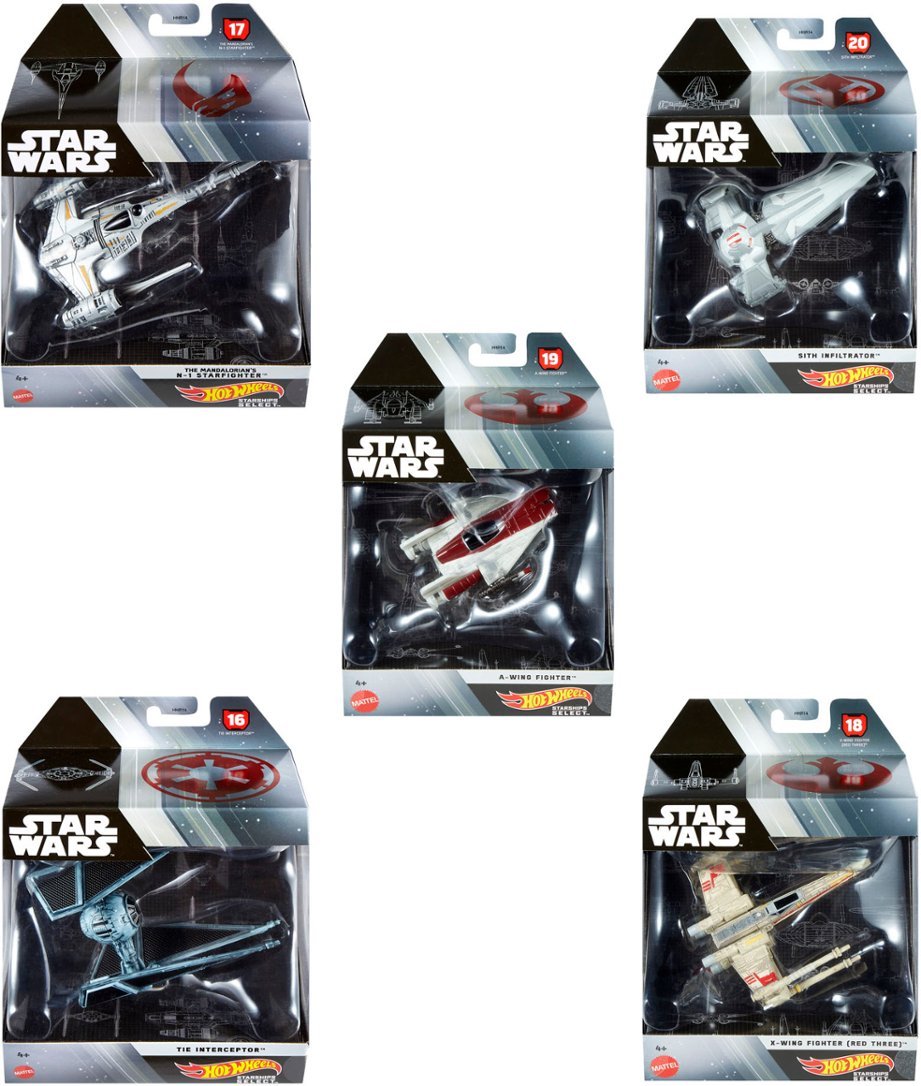 SW Hot Wheels Starships Select Collection 5-Pack 2