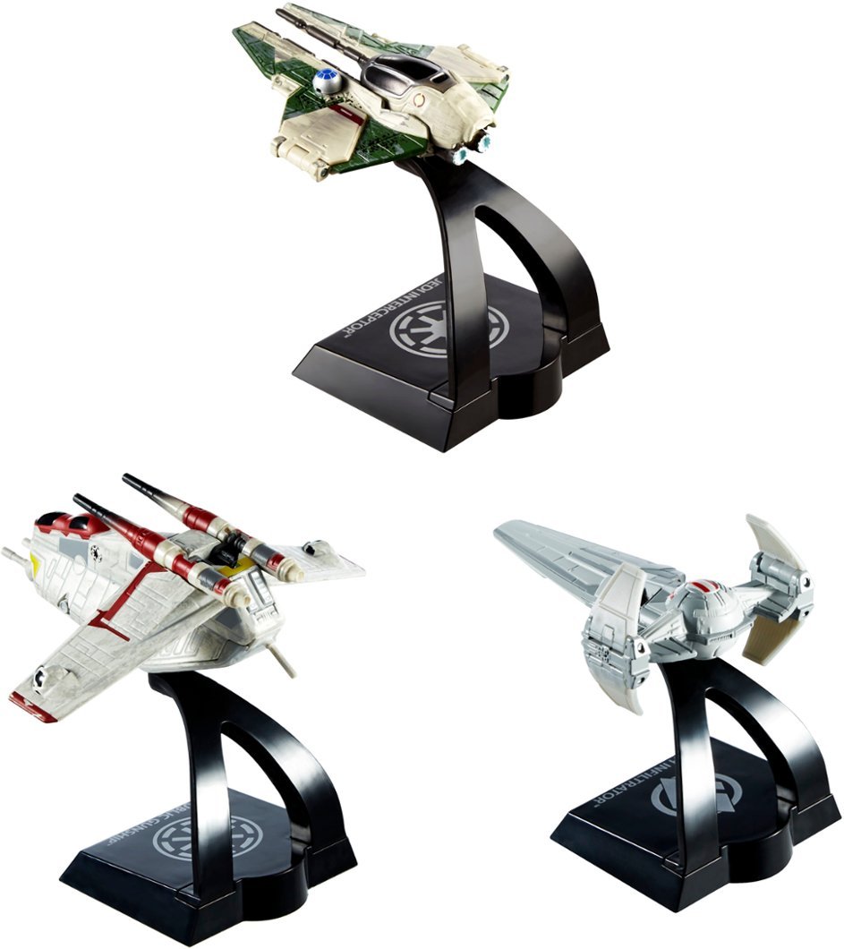 SW Hot Wheels Starships Select 3-Pack 4