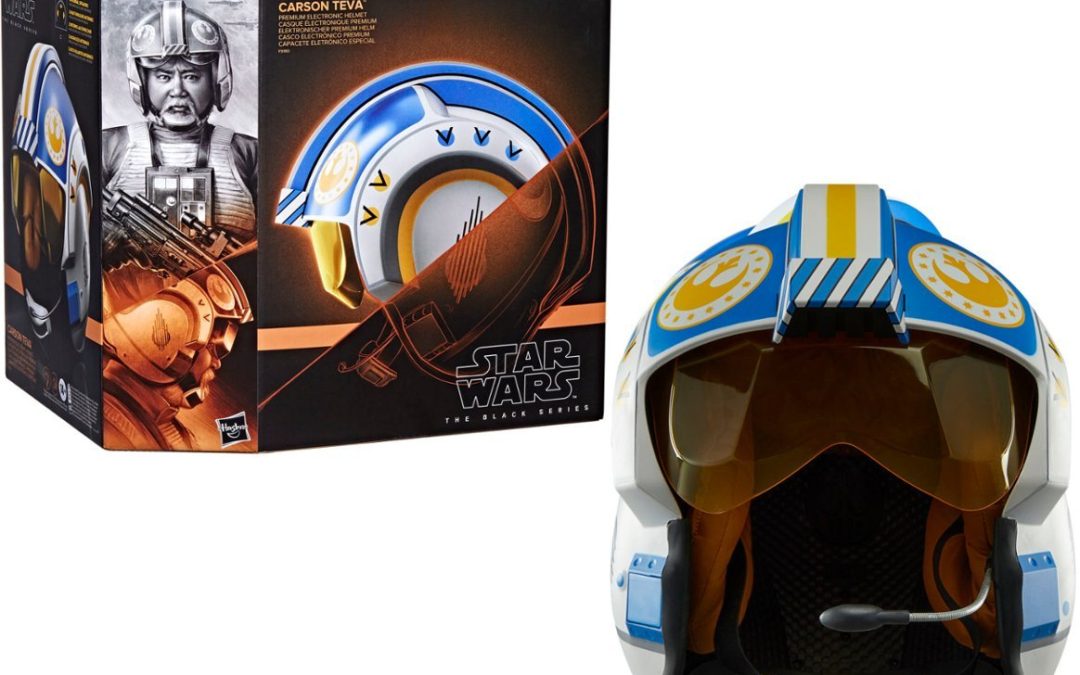 New The Mandalorian The Black Series Carson Teva Electronic X-Wing Pilot Helmet available now!