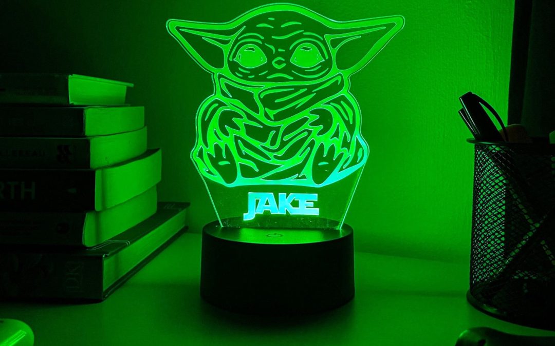 New The Mandalorian The Child (Grogu) Personalised 3D Night Light Desk Lamp available now!