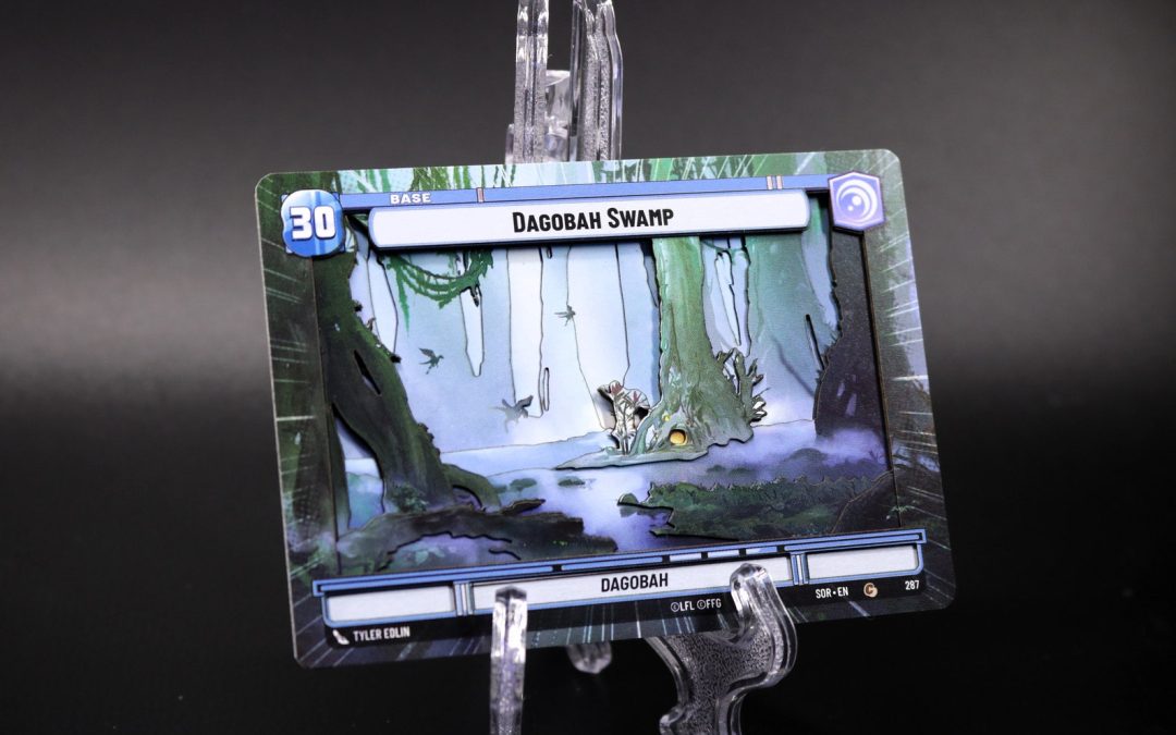 New Star Wars SWU Dagobah Swamp Base 3D Display Trading Card available now!