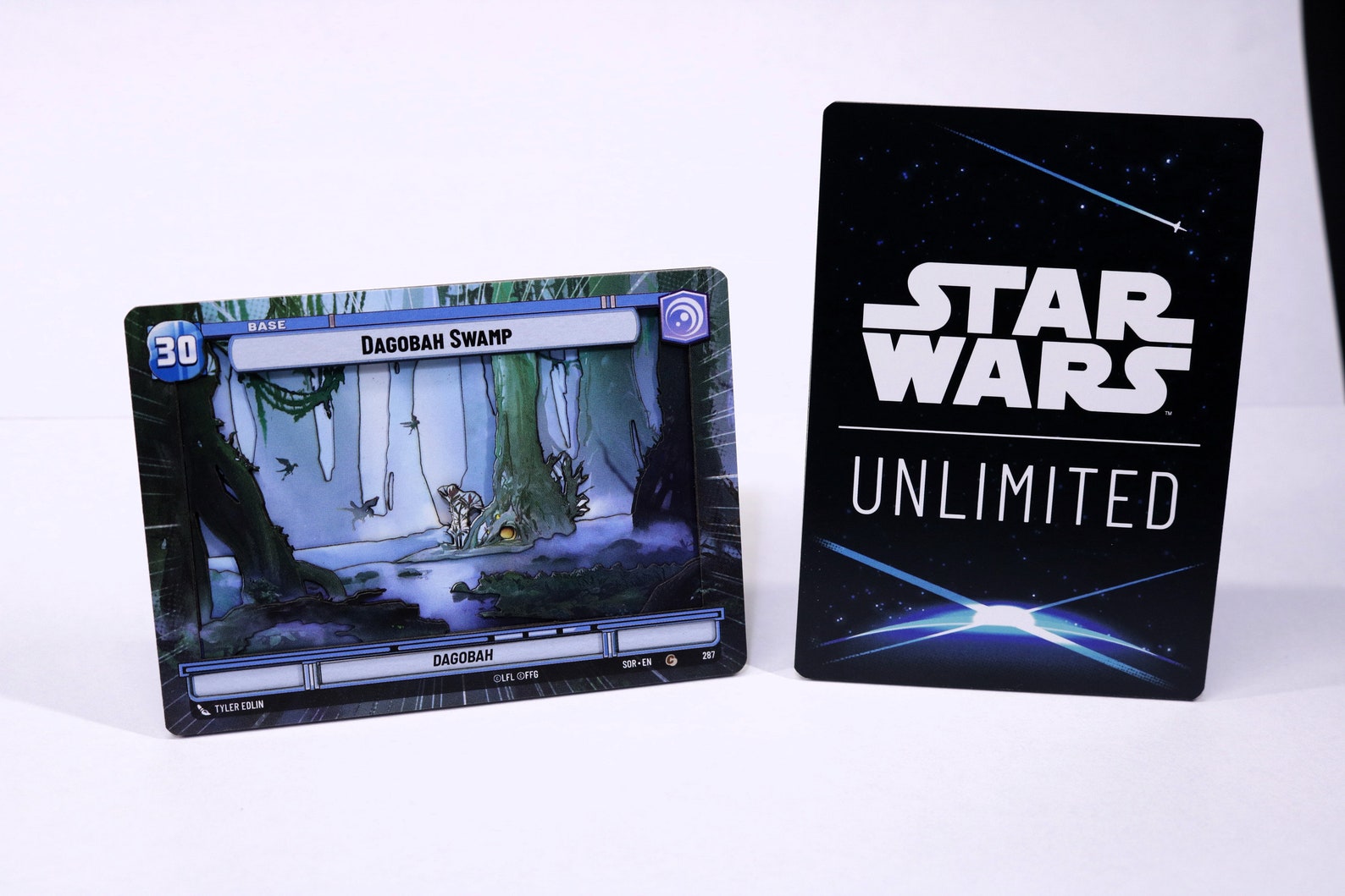 SW SWU Dagobah Swamp Base 3D Display Trading Card 2