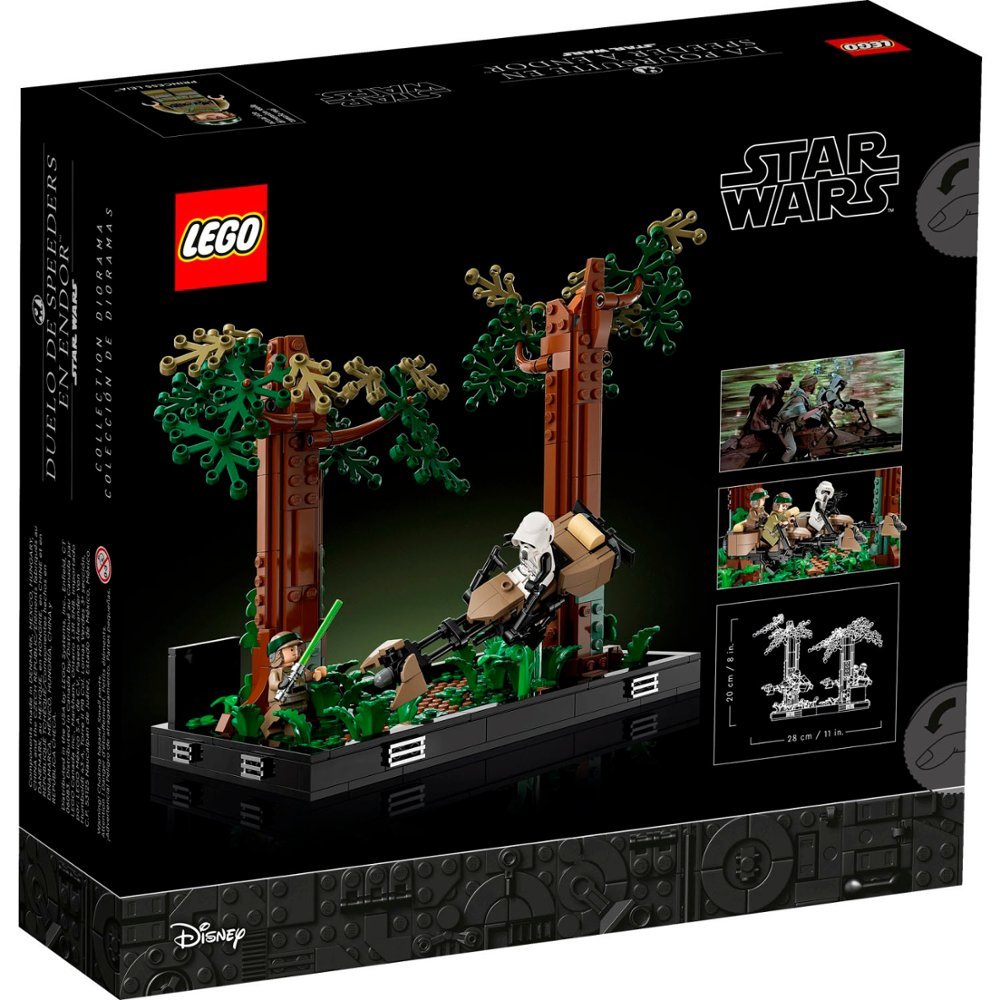 ROTJ Endor Speeder Chase Diorama Lego Set 2