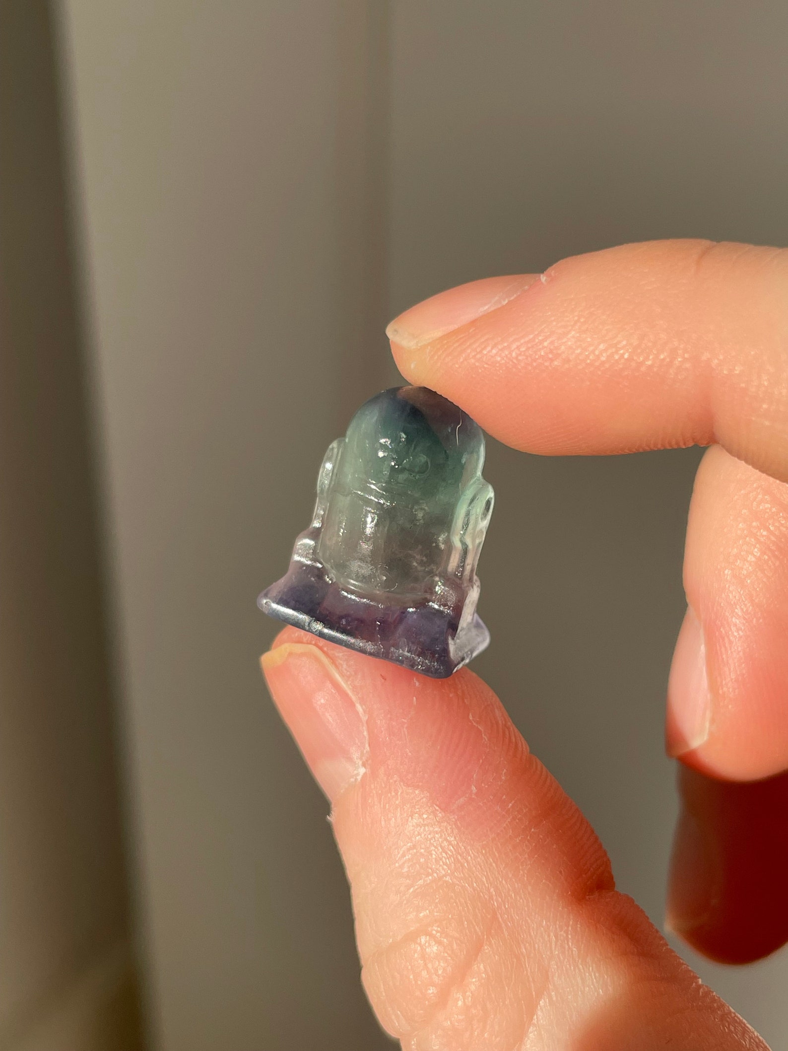 SW Science Fiction Hand Carved Fluorite Crystal Mini Figures Set 5