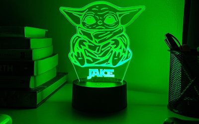 New The Mandalorian The Child (Grogu) Personalised 3D Night Light Desk Lamp available now!