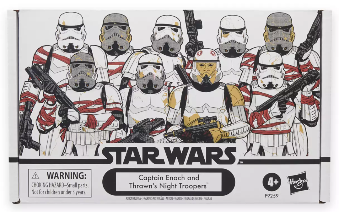 New Star Wars Ahsoka Captain Enoch and Thrawn's Night Troopers Vintage Figure Set available!