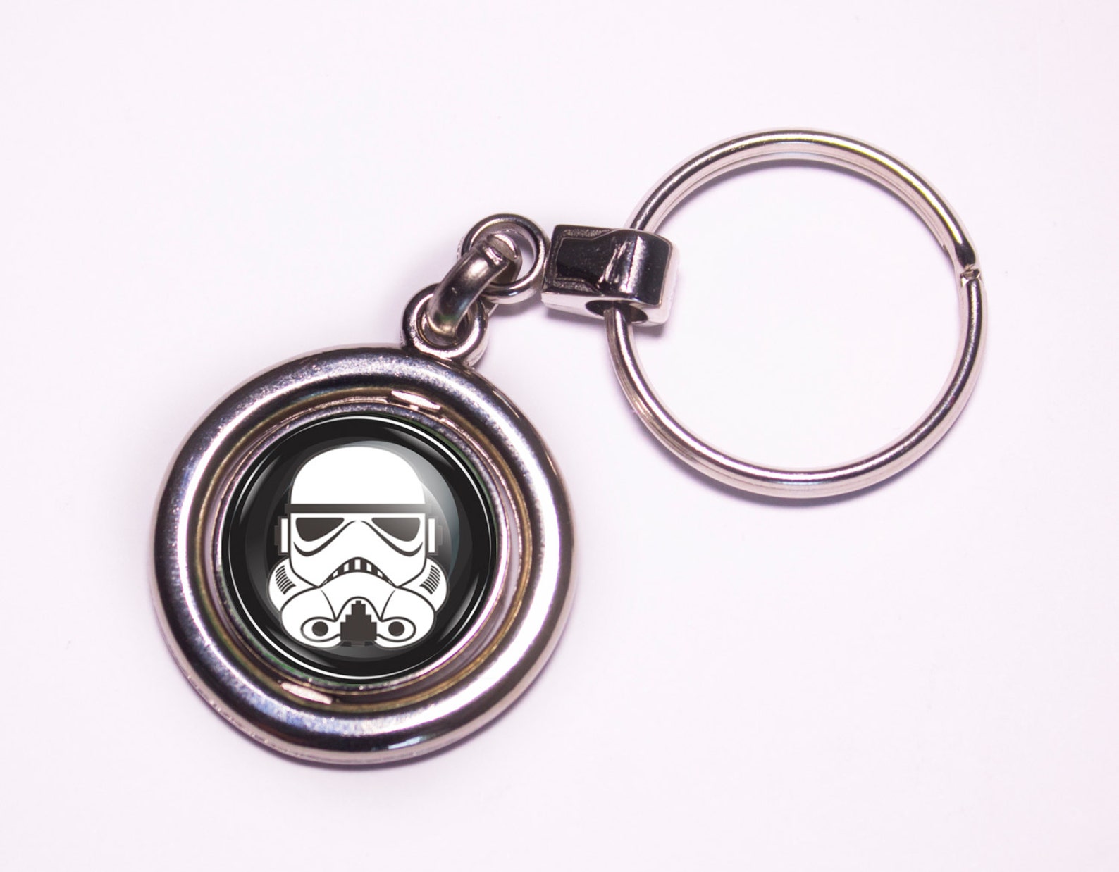 SW Stormtrooper/Galactic Empire Spinner Keyring 1