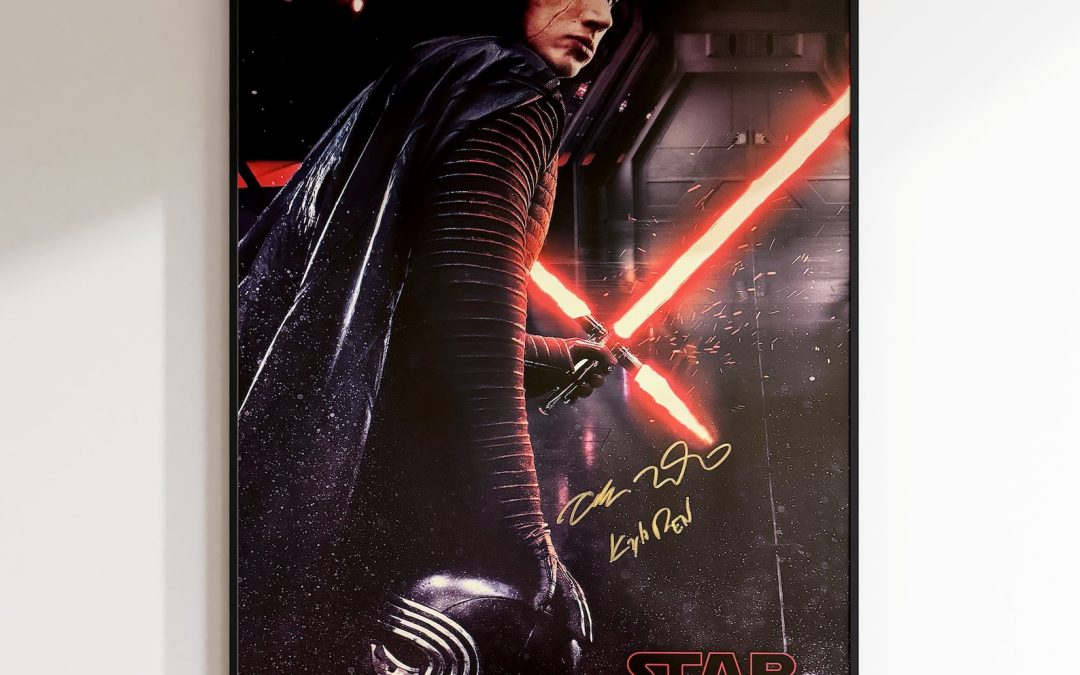 New The Last Jedi Kylo Ren Autograph Signed Poster available now!