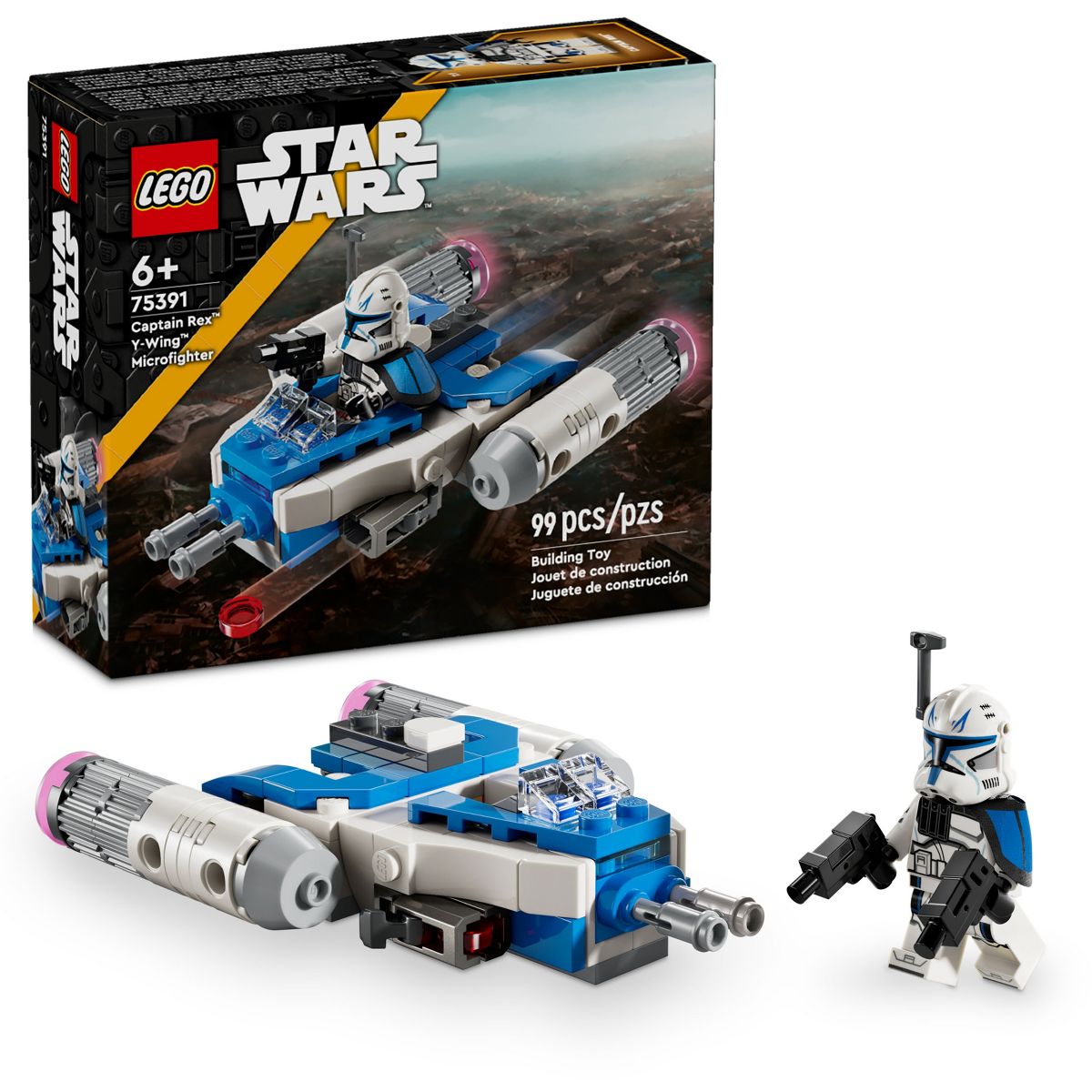 SWTCW Captain Rex Y-Wing Microfighter Lego Set 1