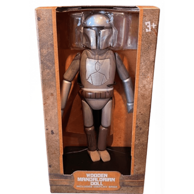 New Star Wars Galaxy's Edge Wooden Mandalorian Figure Doll available now!