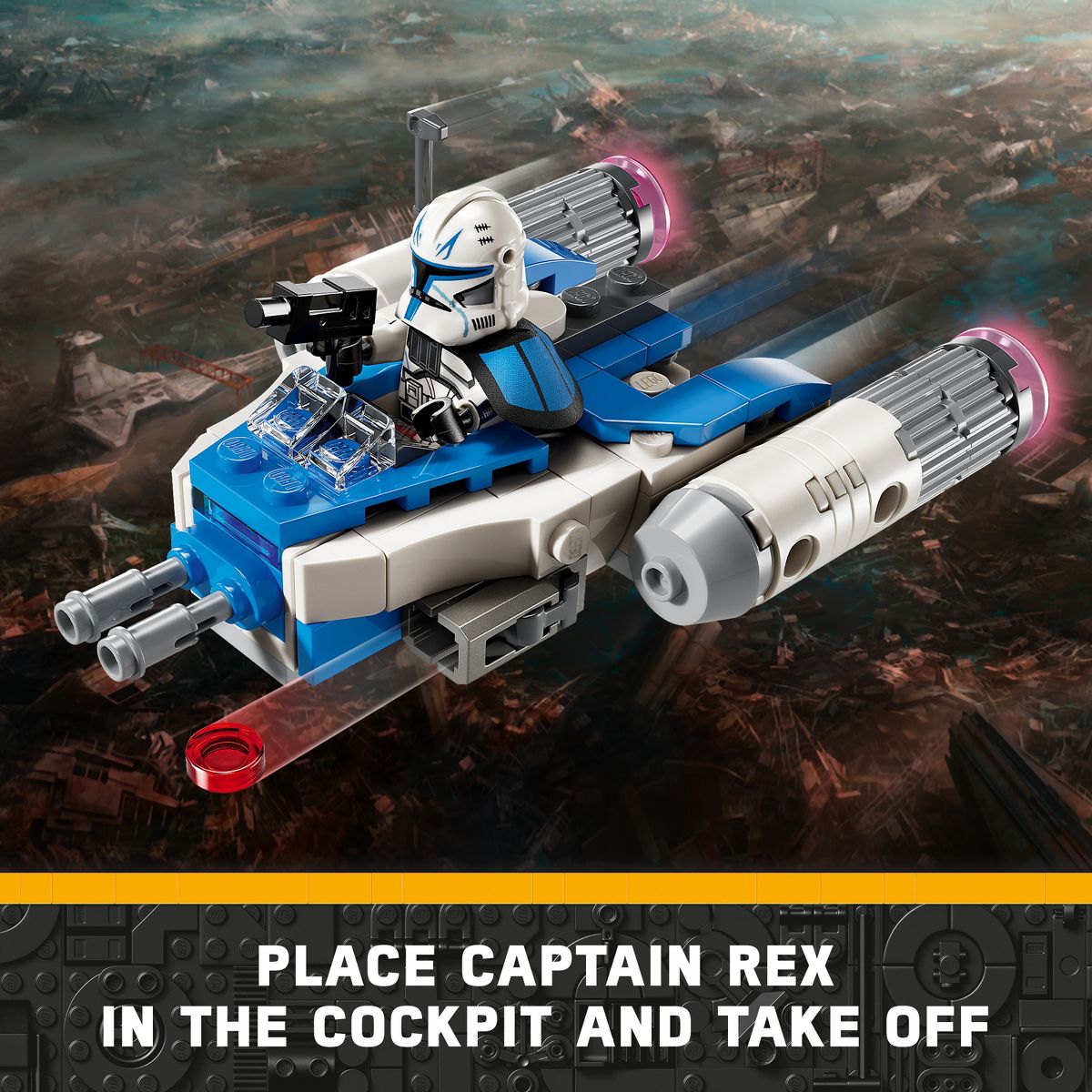 SWTCW Captain Rex Y-Wing Microfighter Lego Set 2