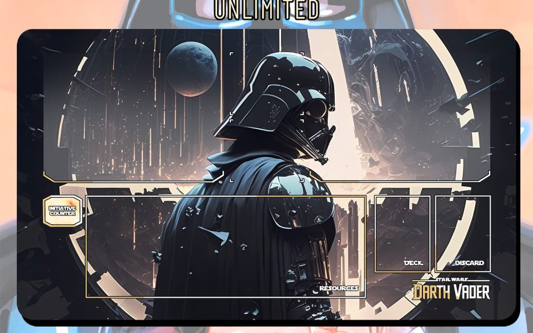 New Star Wars Unlimited Darth Vader Conquest Trading Card Game TCG Playmat available now!