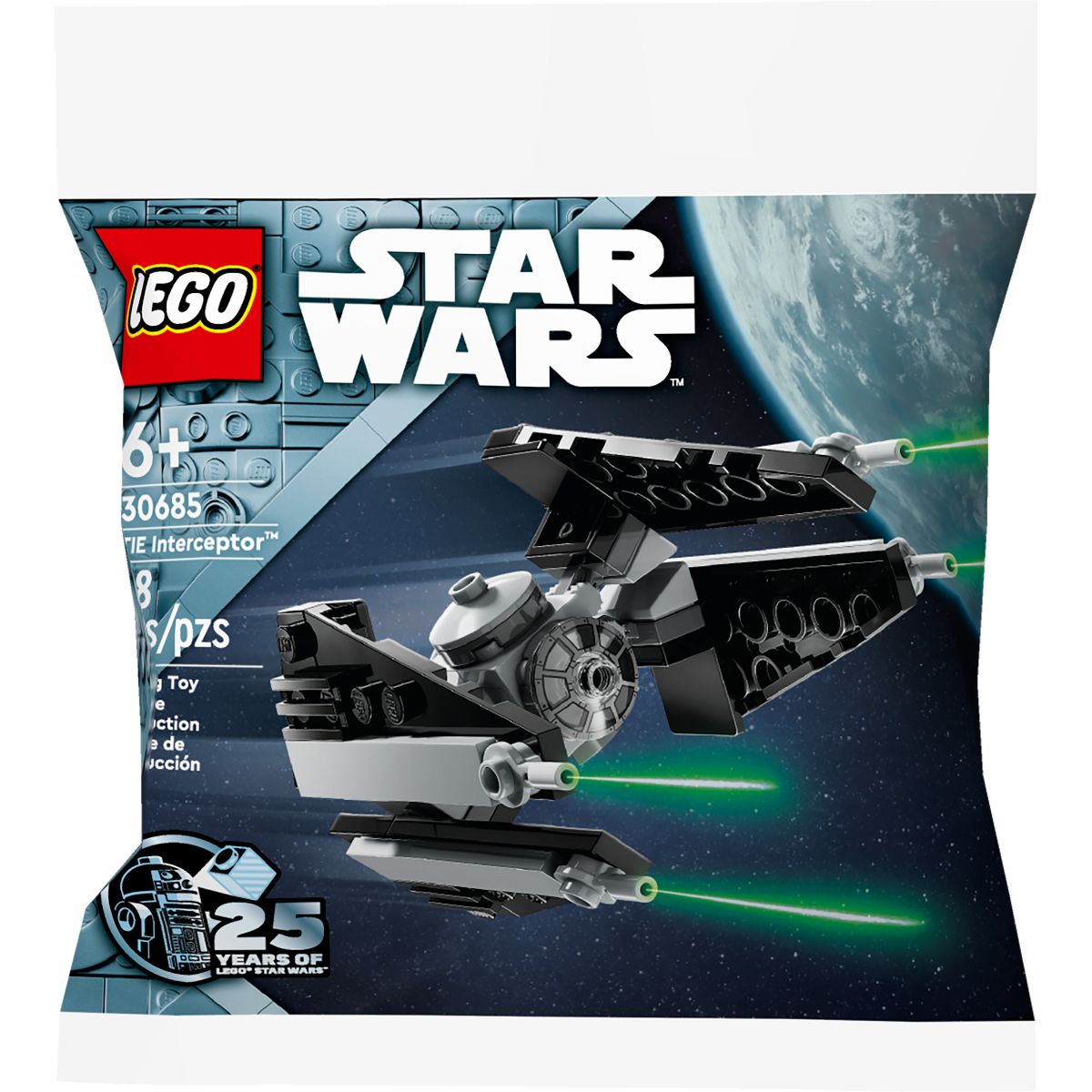 SW Imperial Tie Interceptor Easy-To-Build Model Lego Set 1