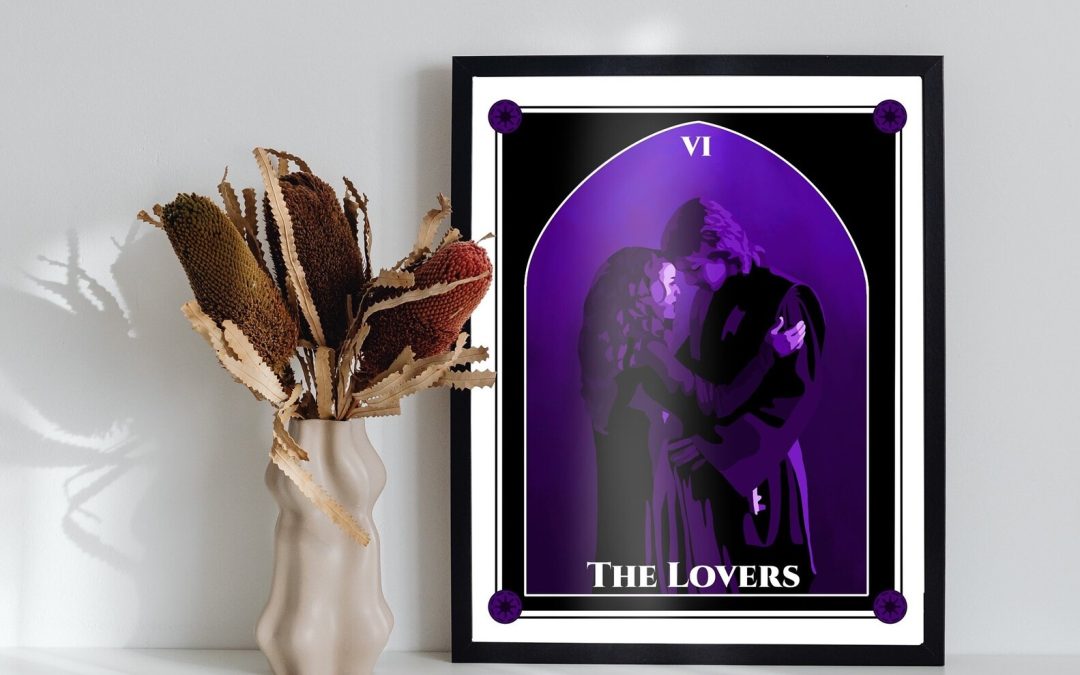 New Revenge of the Sith Anakin & Padme The Lovers Tarot Card Art Print Poster available!