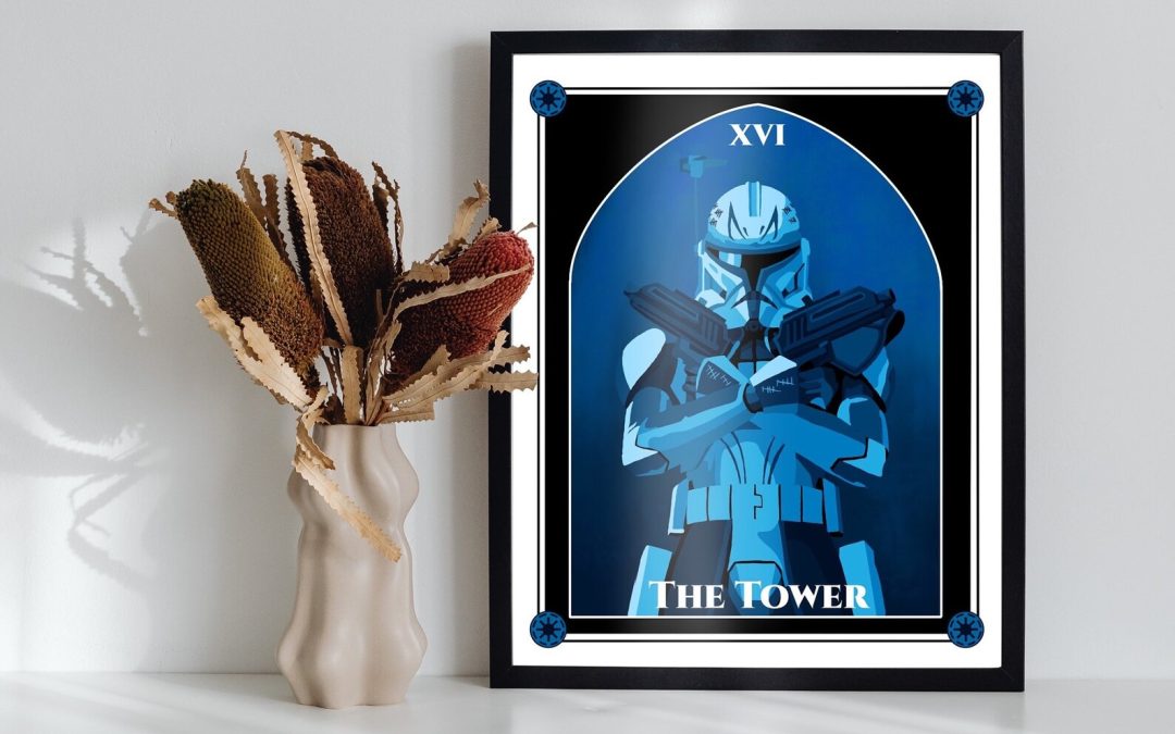 New Star Wars The Clone Wars Captain Rex Tarot Card Art Print available now!