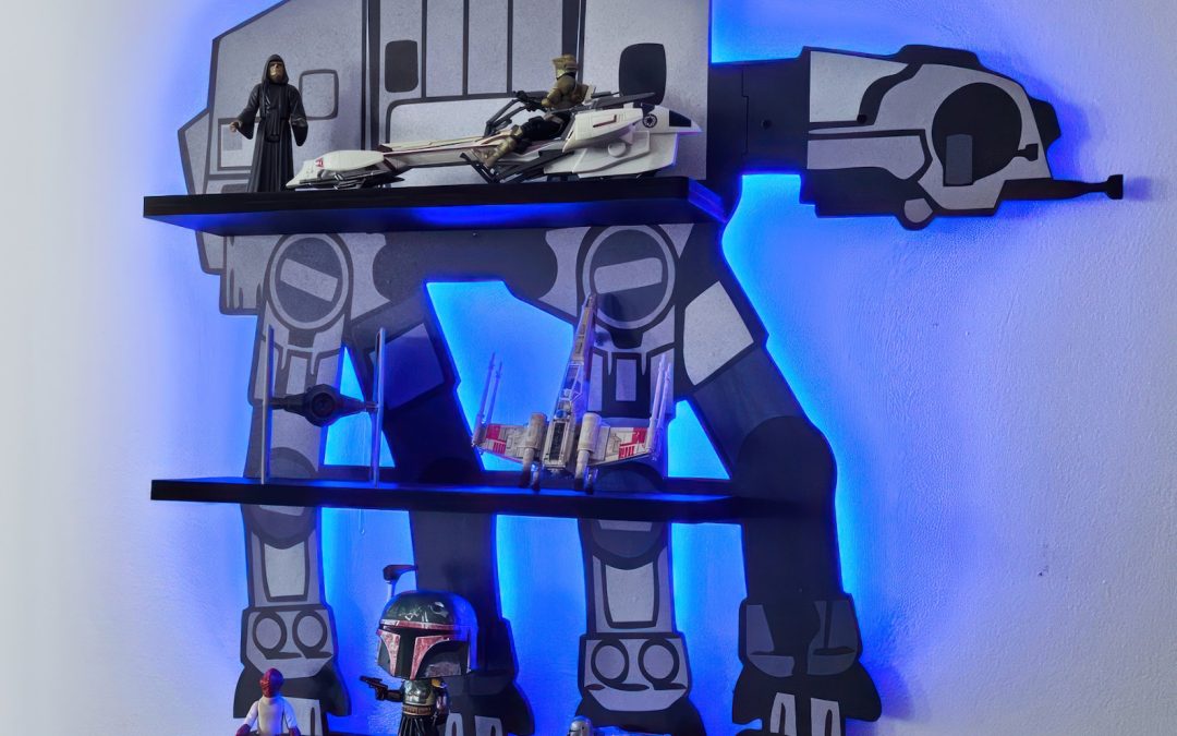 New Star Wars Imperial AT-AT Walker Inspired LED Lighted Display Shelf available now!