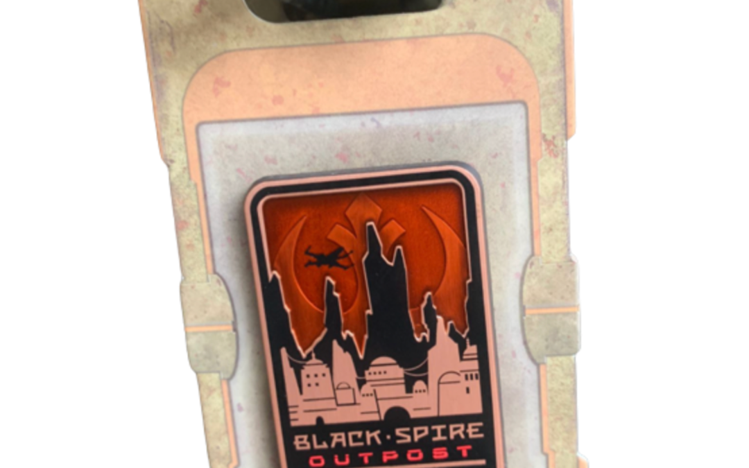 New Star Wars Galaxy's Edge Black Spire Outpost Open Edition Pin available now!