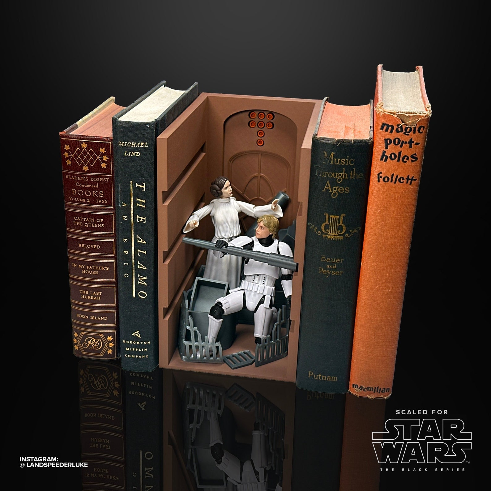 SW Black Series Death Star Trash Compactor Book Nook 1