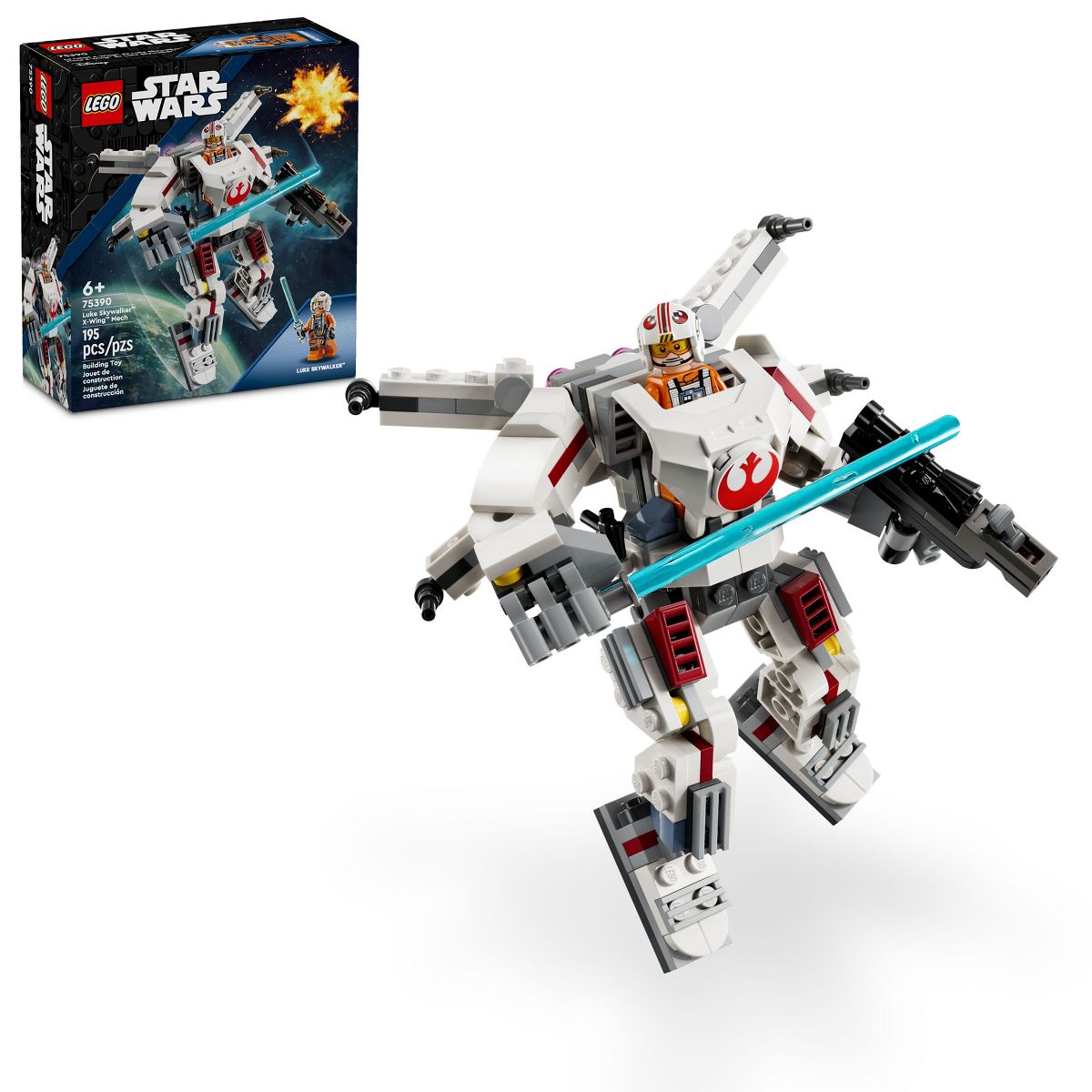 SW Luke Skywalker X-Wing Mech Buildable Lego Set 1