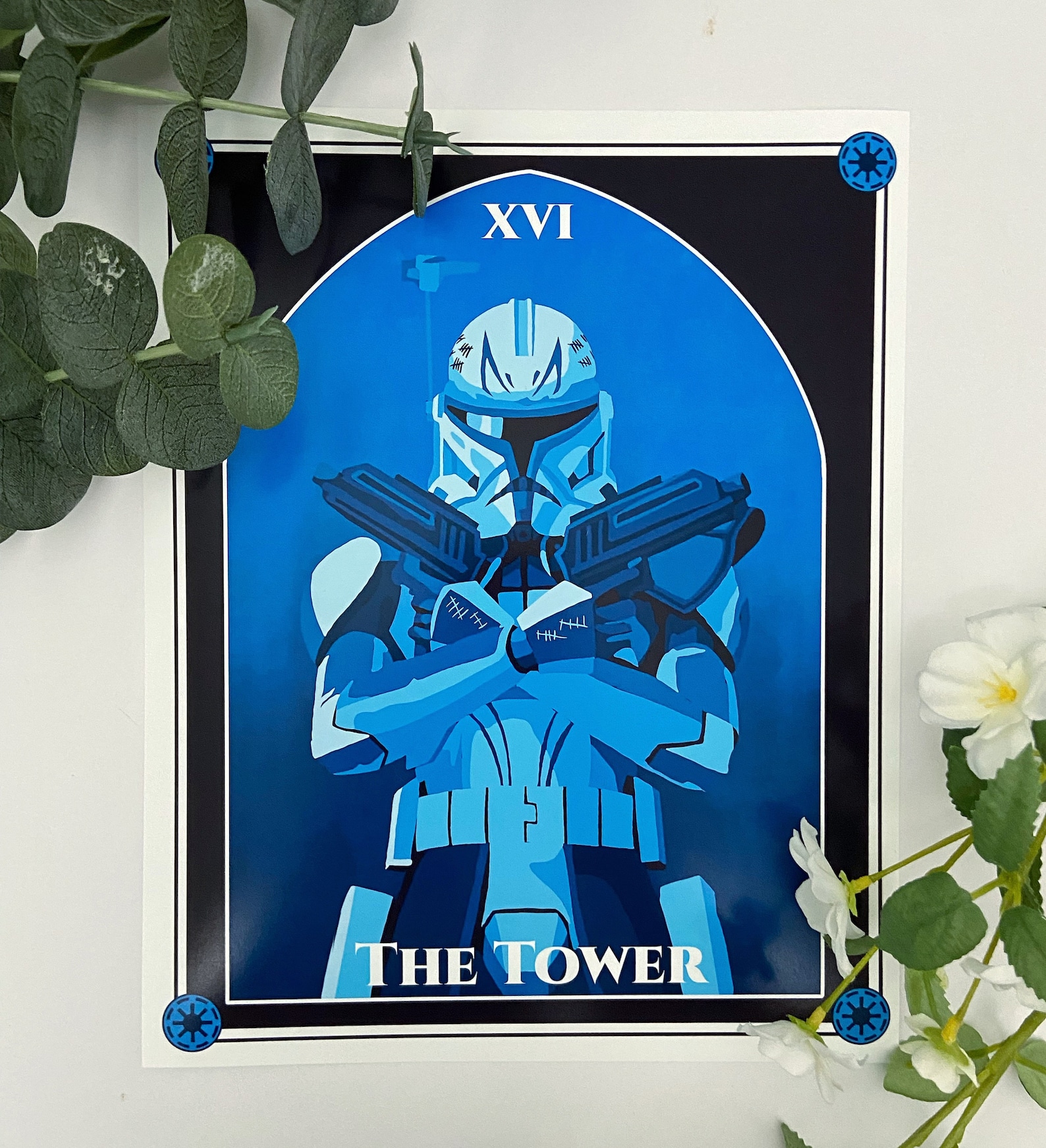 SWTCW Captain Rex Tarot Card Art Print 1