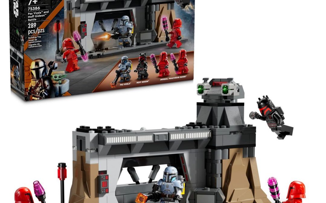 New The Mandalorian Paz Vizsla and Moff Gideon Battle Lego Set available now!