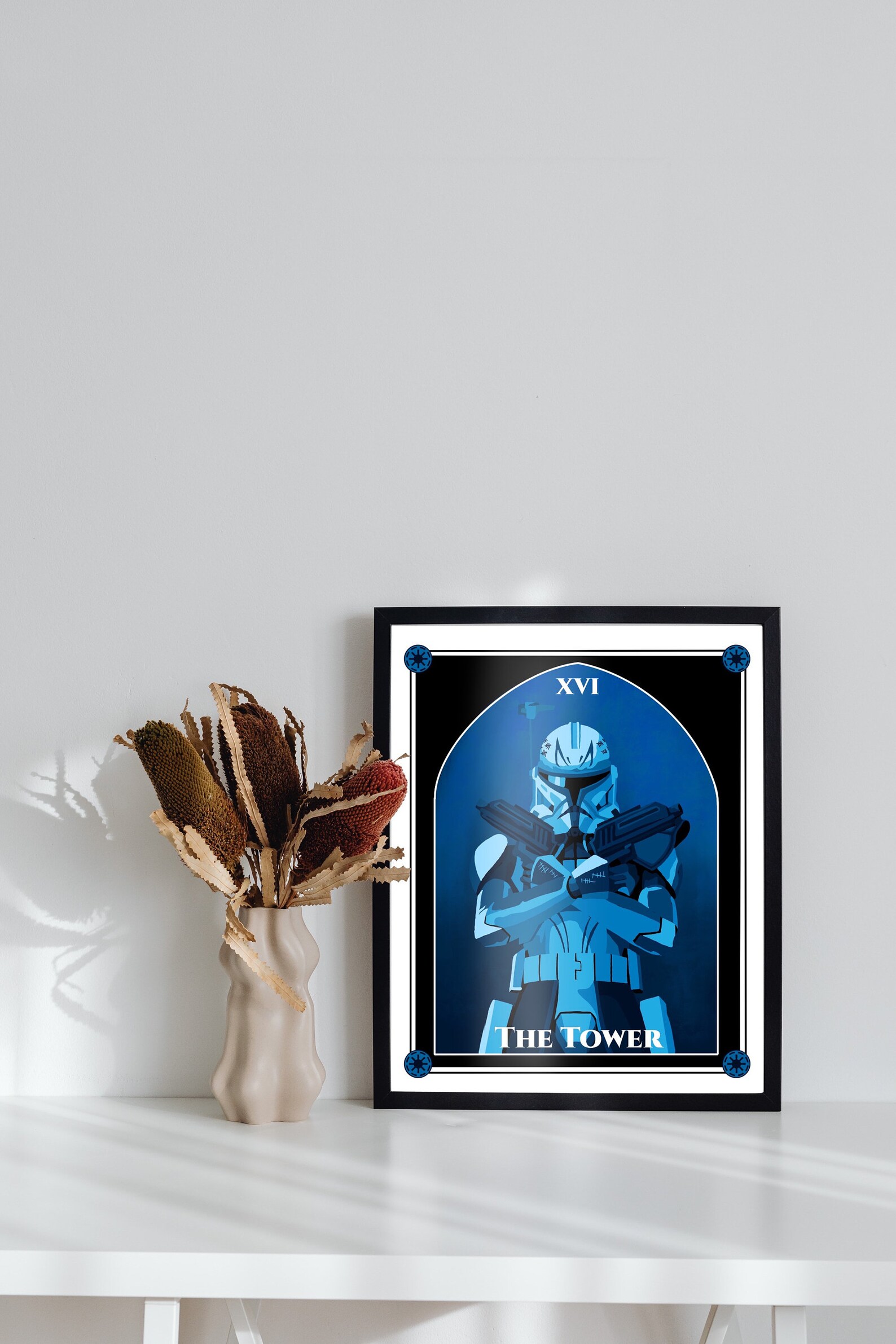 SWTCW Captain Rex Tarot Card Art Print 3