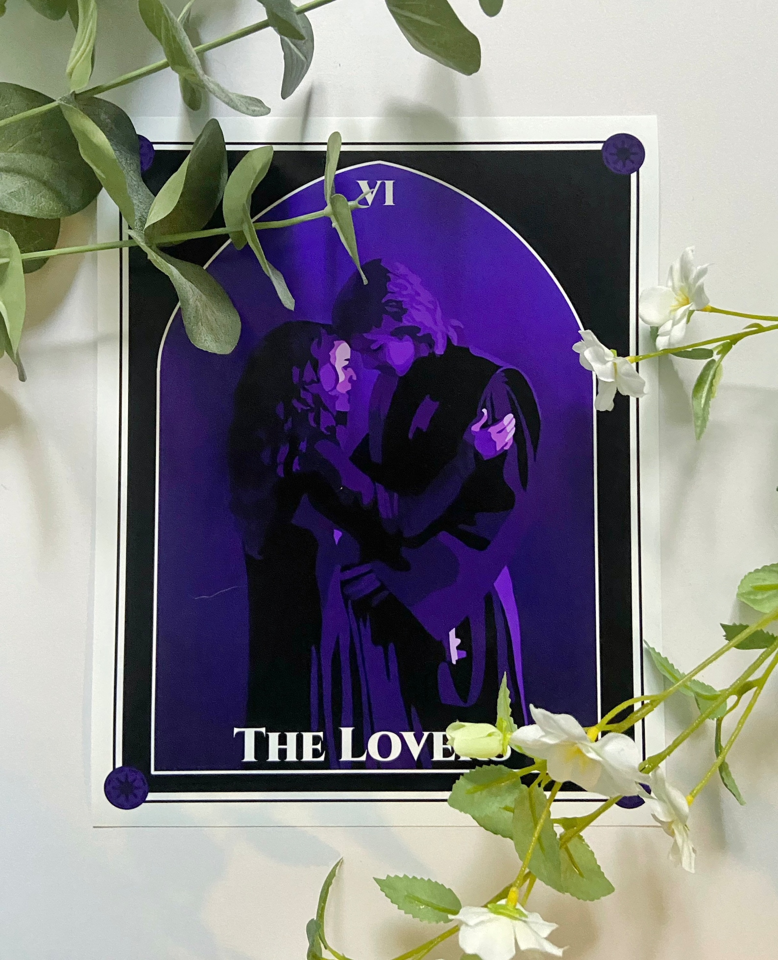 ROTS Anakin & Padme The Lovers Tarot Card Art Print Poster 1