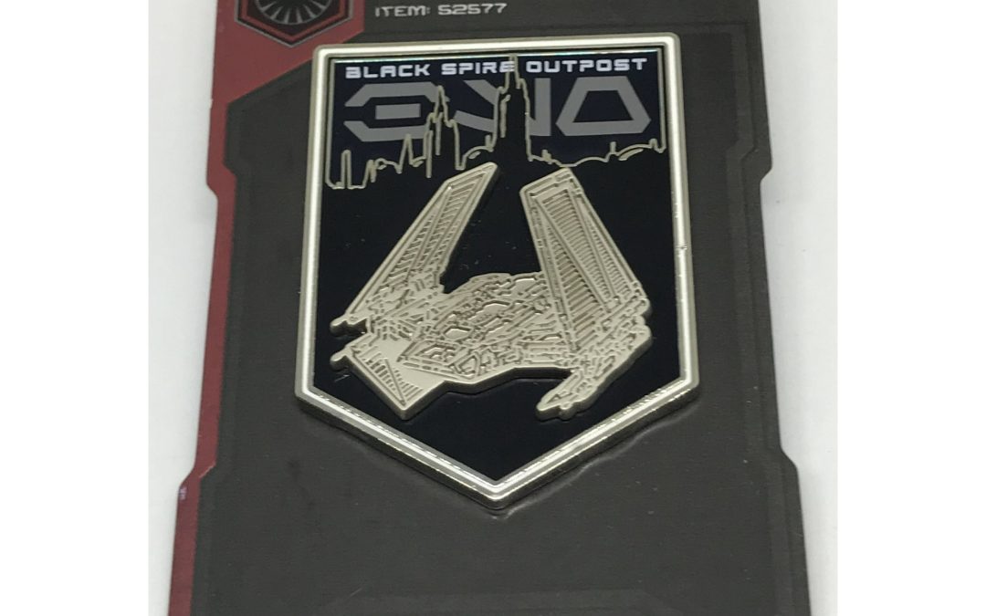 New Star Wars Galaxy's Edge Black Spire Outpost First Order Shuttle Pin available now!