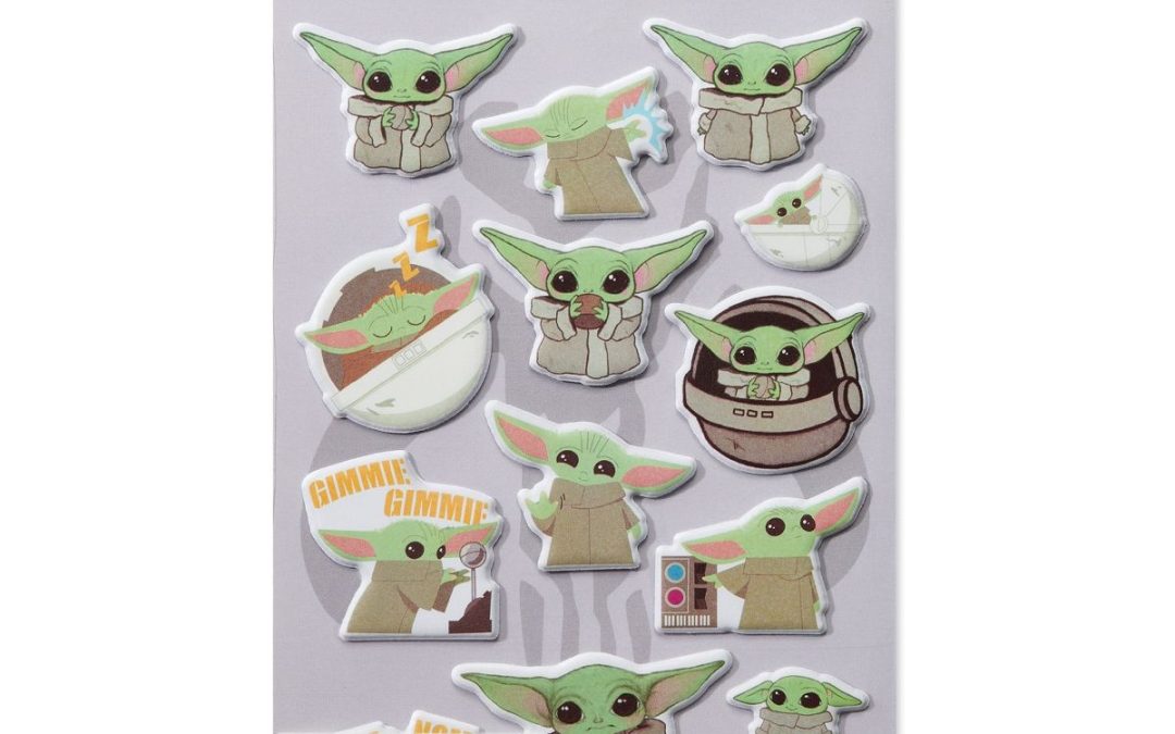 New The Mandalorian The Child (Grogu) Puffy Stickers Set available now!